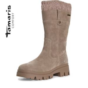 Tamaris comfort mocka stövel taupe