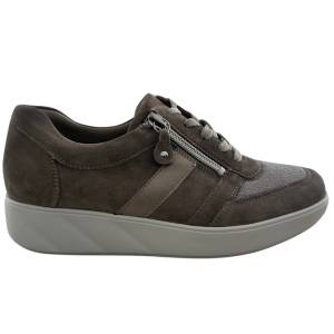 Waldläufer K-läst sneaker grå knyte och dragkedja 622K01315201