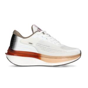 Stenk Alsen vattenavvisande sneakers dam vita med bruna och ljuslila detaljer