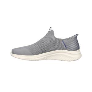 Slip-ins Ultra Flex 3.0 Smooth Step grå slip-on skor med handsfree-häl och Stretch Fit för maximal komfort.