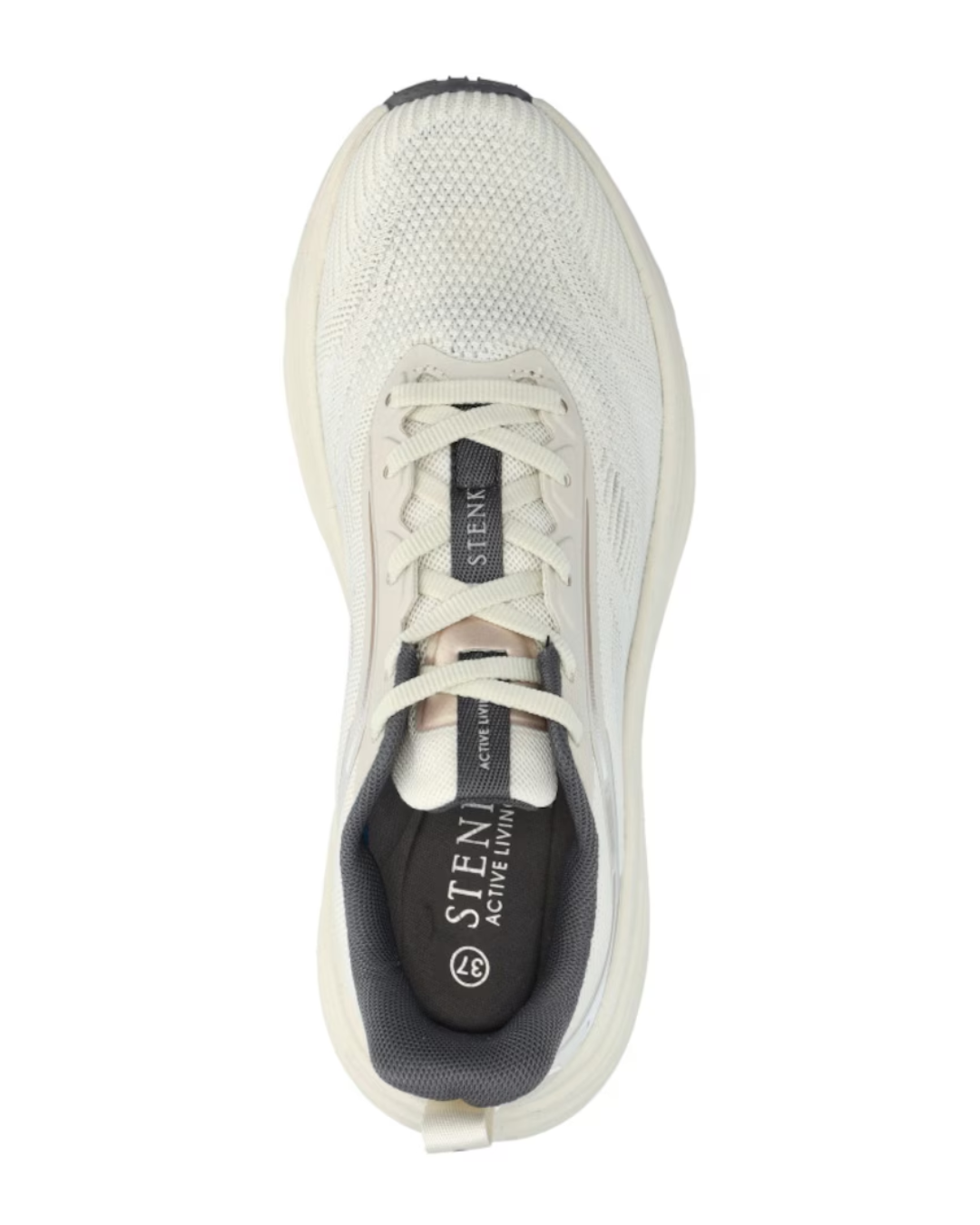 Marby beige vattenavvisande sneakers från STENK Active Living med ventilerande jaquardovandel