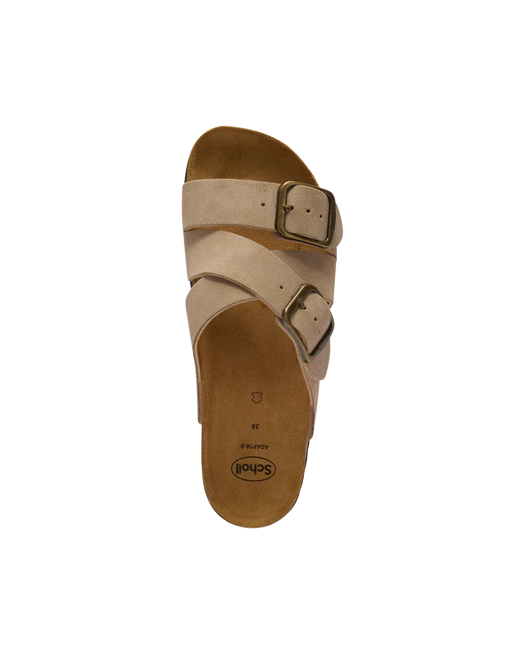 Tvåbands sandal med handsydda pärlor och hälrem samt anatomisk Bioprint fotbädd